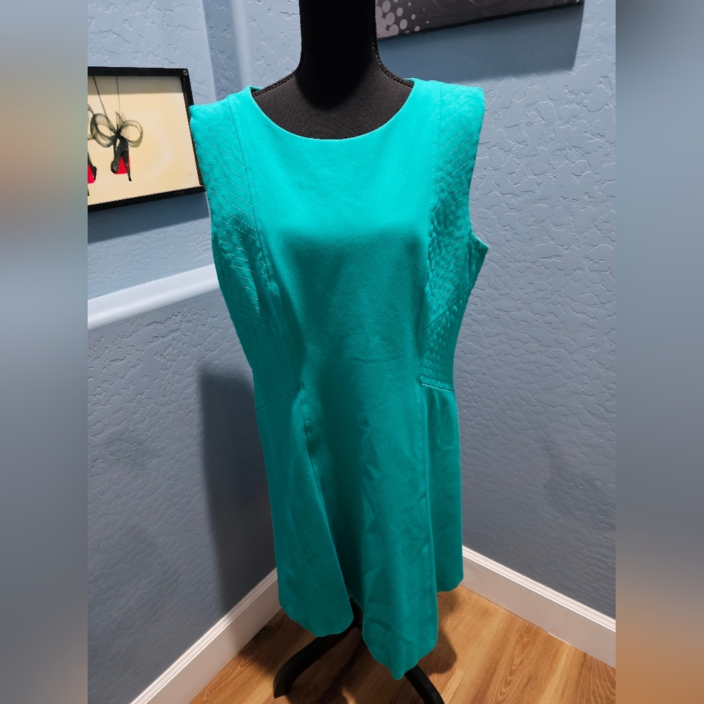 ANTONIO MELANI Vibrant Turquoise Mini Dress